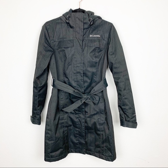 Columbia Jackets & Blazers - Columbia Omni-Shield Long Gray Belted Jacket Sz S